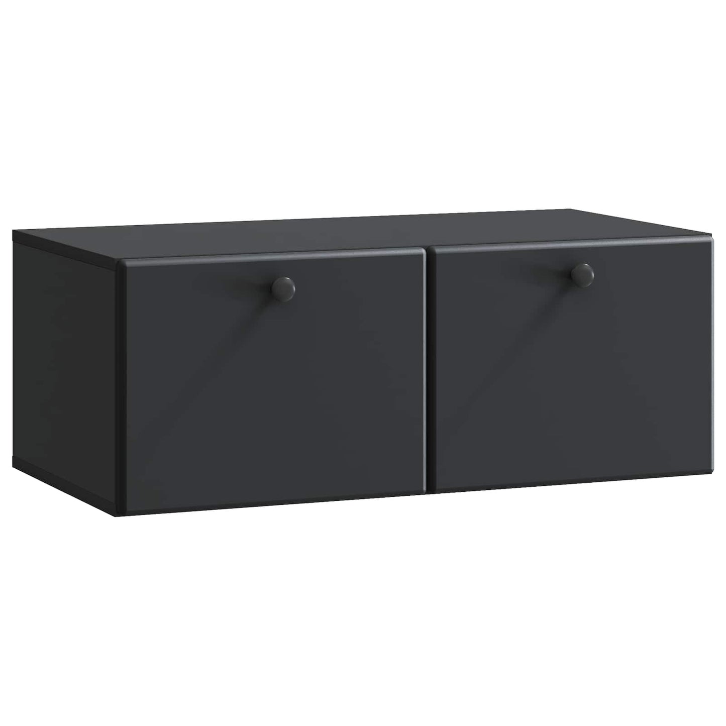 Mobile Porta TV da Muro Nero 78,5 x 41 x 30 cm | homemem39