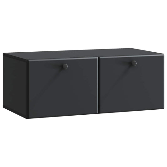 Mobile Porta TV da Muro 78,5 x 41 x 30 cm Nero