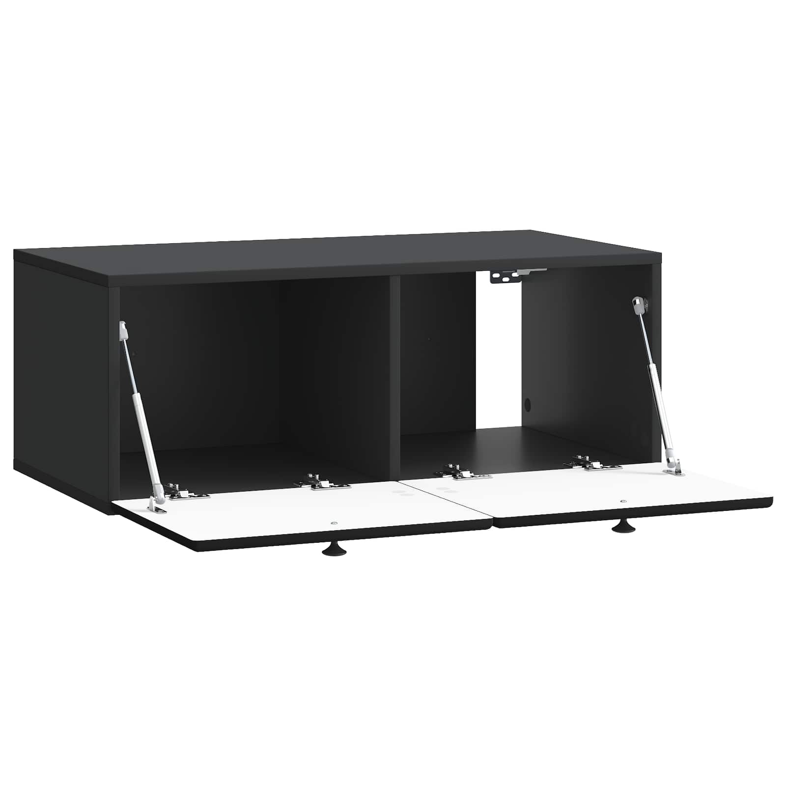 Mobile Porta TV da Muro Nero 78,5 x 41 x 30 cm | homemem39