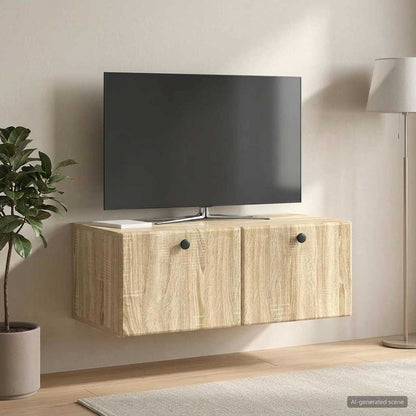 Mobile Porta TV da Muro 78,5 x 41 x 30 cm Rovere Sonoma