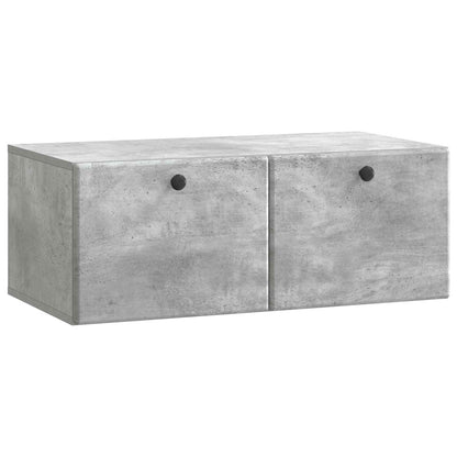 Mobile Porta TV da Muro 78,5 x 41 x 30 cm Grigio Cemento