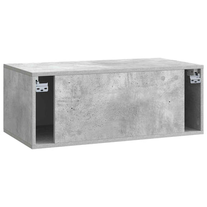 Mobile Porta TV da Muro 78,5 x 41 x 30 cm Grigio Cemento