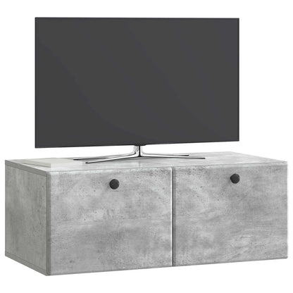 Mobile Porta TV da Muro Grigio Cemento 78,5 x 41 x 30 cm | homemem39