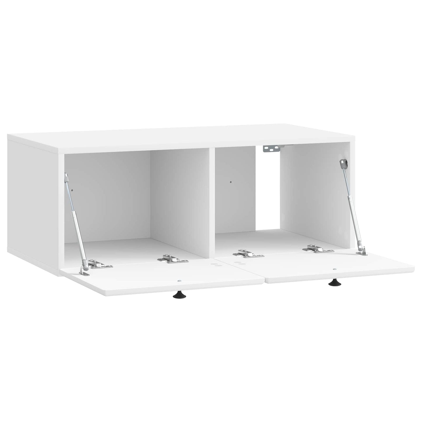 Mobile Porta TV da Muro Bianco Lucido 78,5 x 41 x 30 cm | homemem39