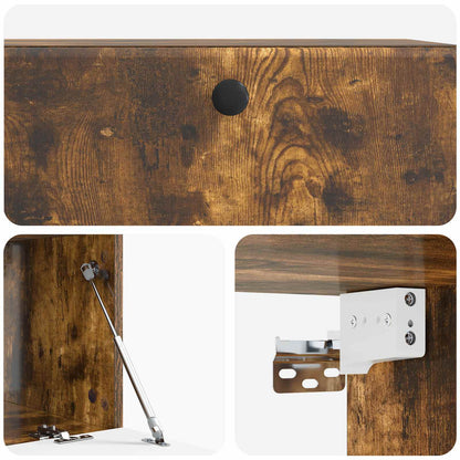 Mobile Porta TV da Muro Rovere Fumo 78,5 x 41 x 30 cm | homemem39