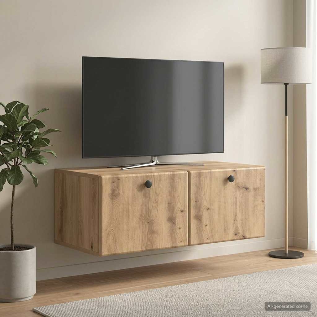 Mobile Porta TV da Muro 78,5 x 41 x 30 cm Rovere Artigianale