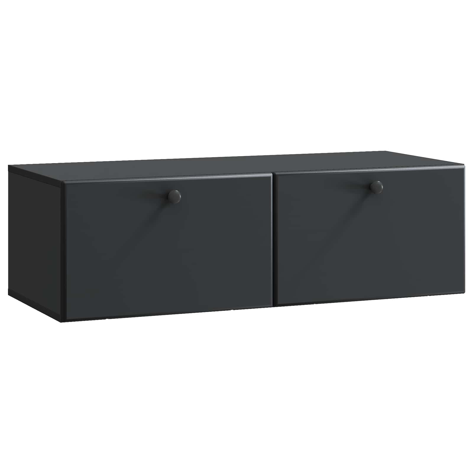 Mobile Porta TV da Muro Montaggio a parete Nero 98 x 41 x 30 cm | homemem39