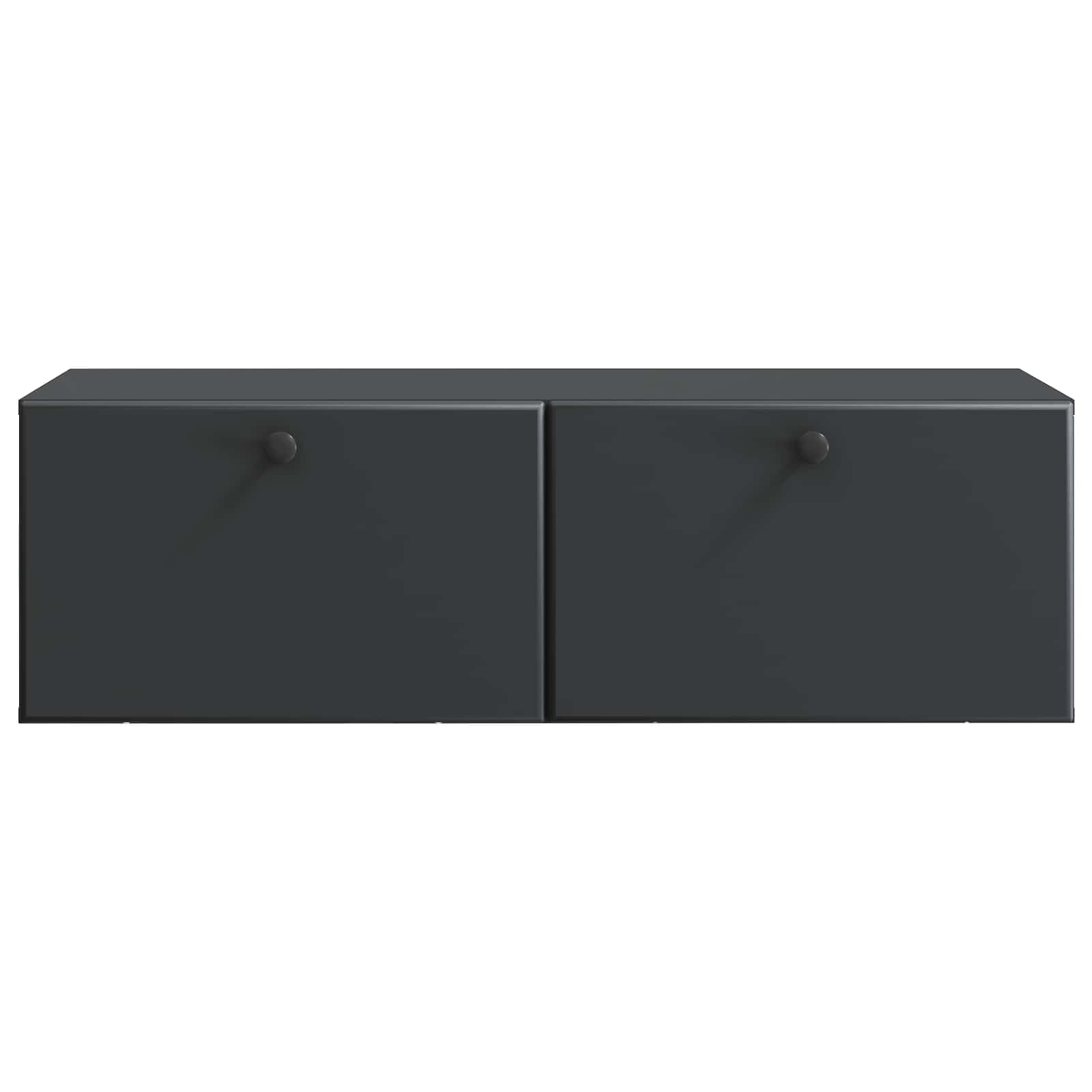 Mobile Porta TV da Muro Montaggio a parete Nero 98 x 41 x 30 cm | homemem39