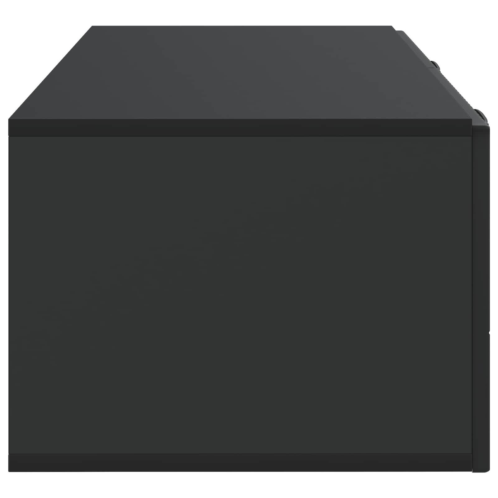Mobile Porta TV da Muro Montaggio a parete Nero 98 x 41 x 30 cm | homemem39