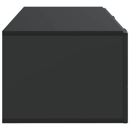 Mobile Porta TV da Muro Montaggio a parete Nero 98 x 41 x 30 cm | homemem39