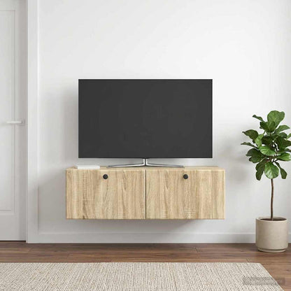 Mobile Porta TV da Muro 98 x 41 x 30 cm Rovere Sonoma