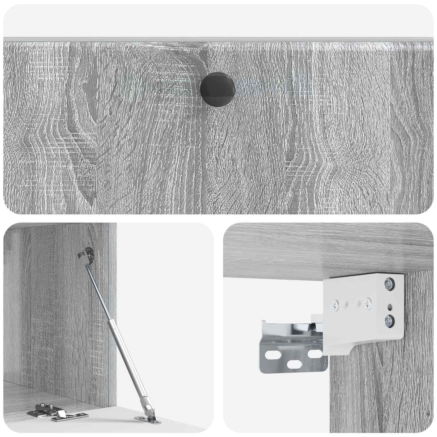 Mobile Porta TV da Muro 98 x 41 x 30 cm Sonoma grigio