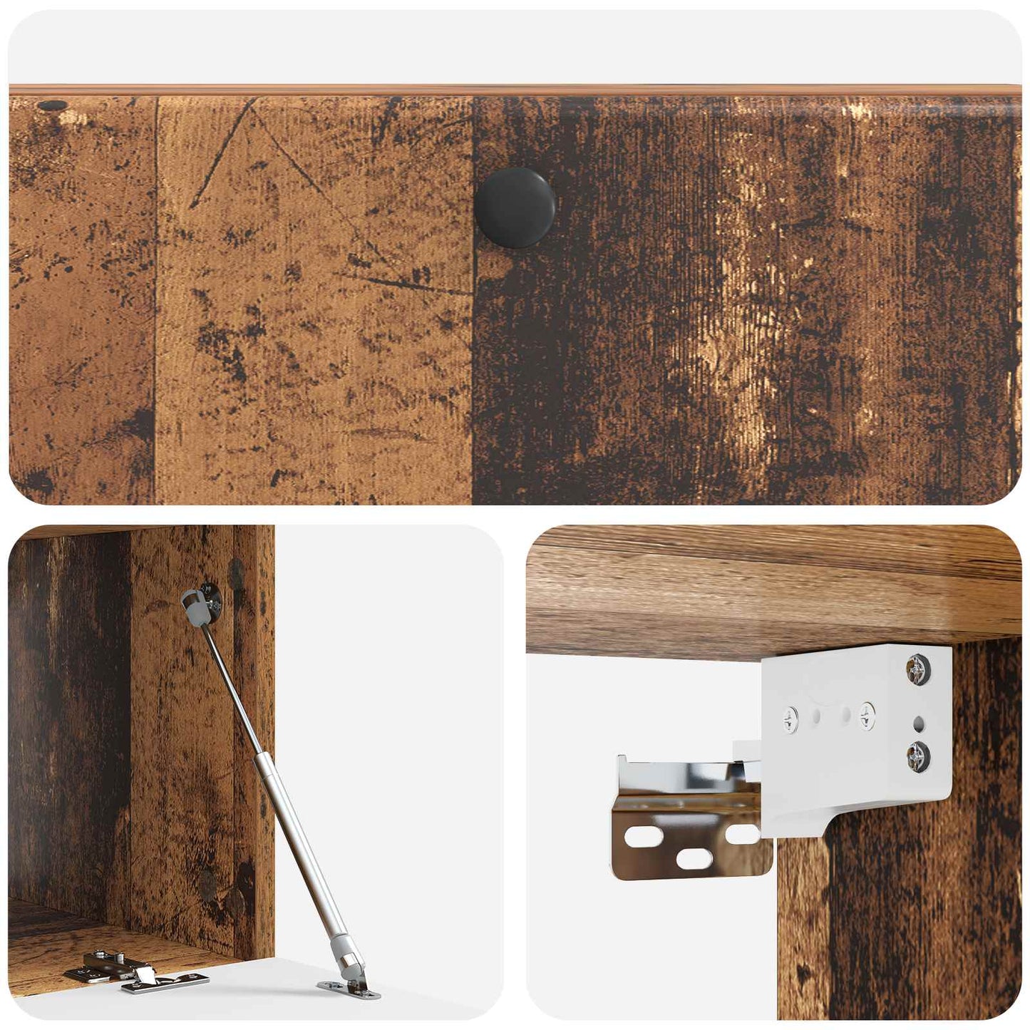 Mobile Porta TV da Muro Legno antico 98 x 41 x 30 cm | homemem39