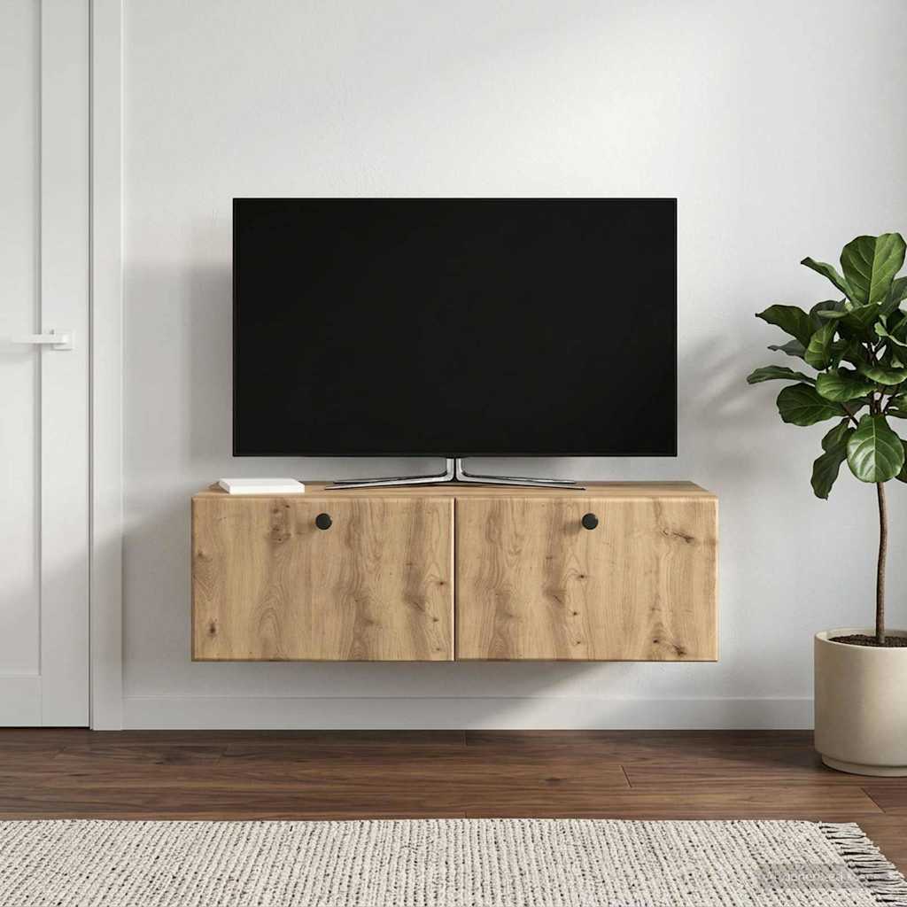 Mobile Porta TV da Muro 98 x 41 x 30 cm Rovere Artigianale