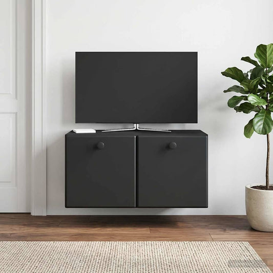 Mobile Porta TV da Muro 59,5 x 31 x 30 cm Nero