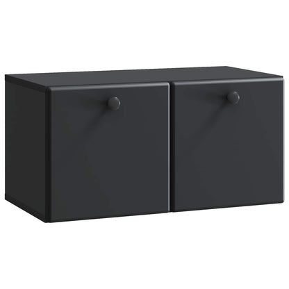 Mobile Porta TV da Muro 59,5 x 31 x 30 cm Nero