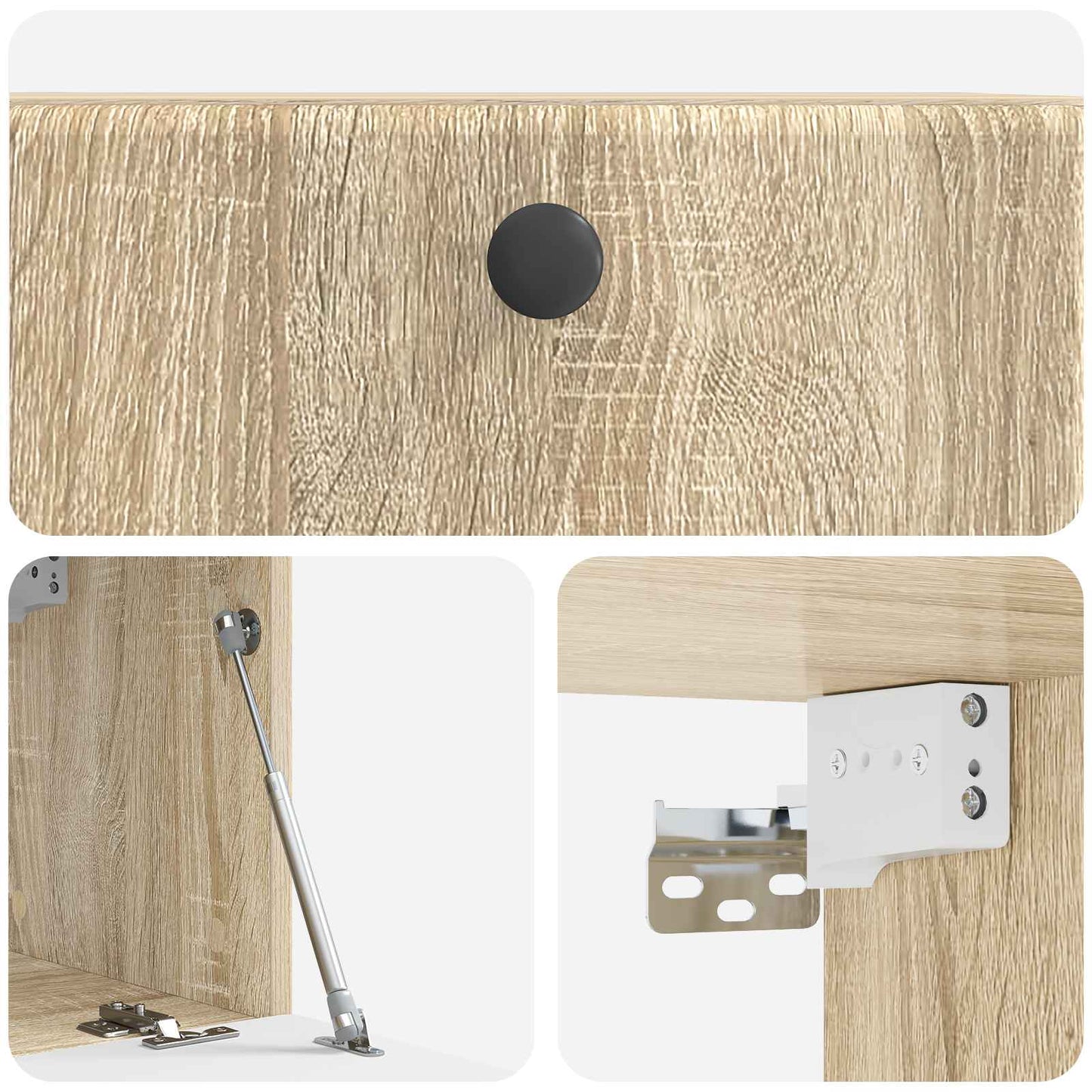 Mobile Porta TV da Muro Rovere Sonoma 59,5 x 31 x 30 cm | homemem39