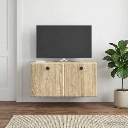 Mobile Porta TV da Muro 59,5 x 31 x 30 cm Rovere Sonoma