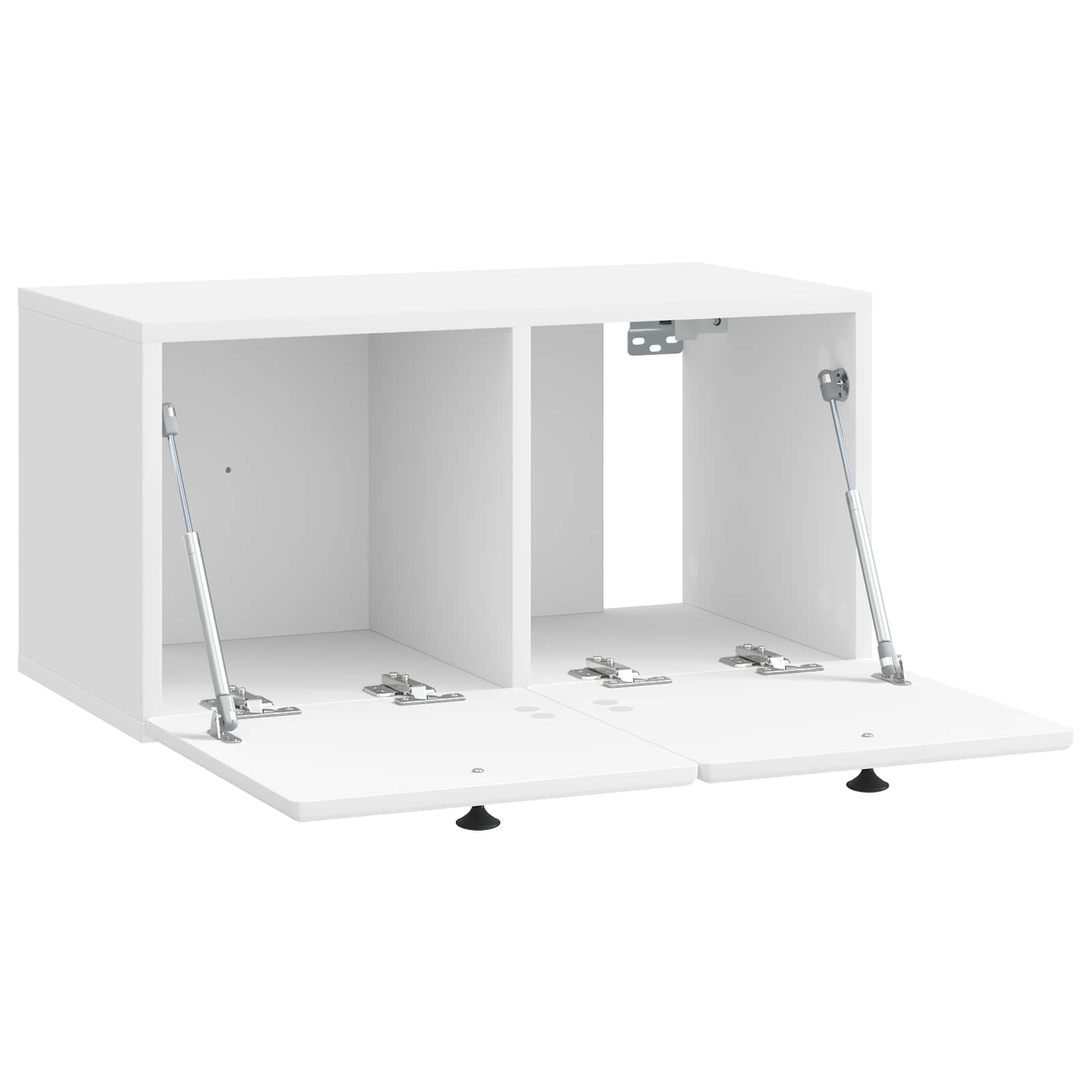 Mobile Porta TV da Muro Bianco Lucido 59,5 x 31 x 30 cm | homemem39