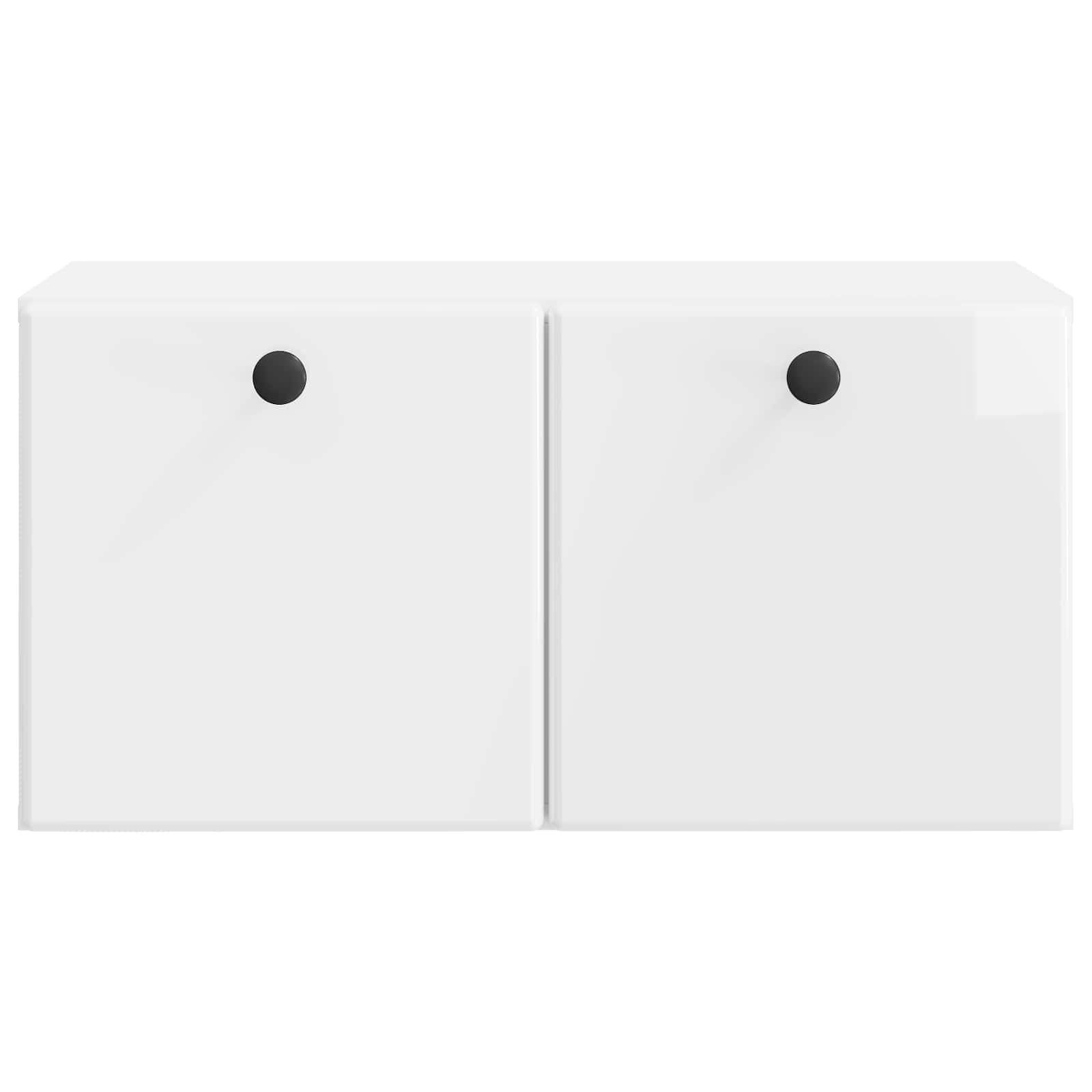 Mobile Porta TV da Muro Bianco Lucido 59,5 x 31 x 30 cm | homemem39