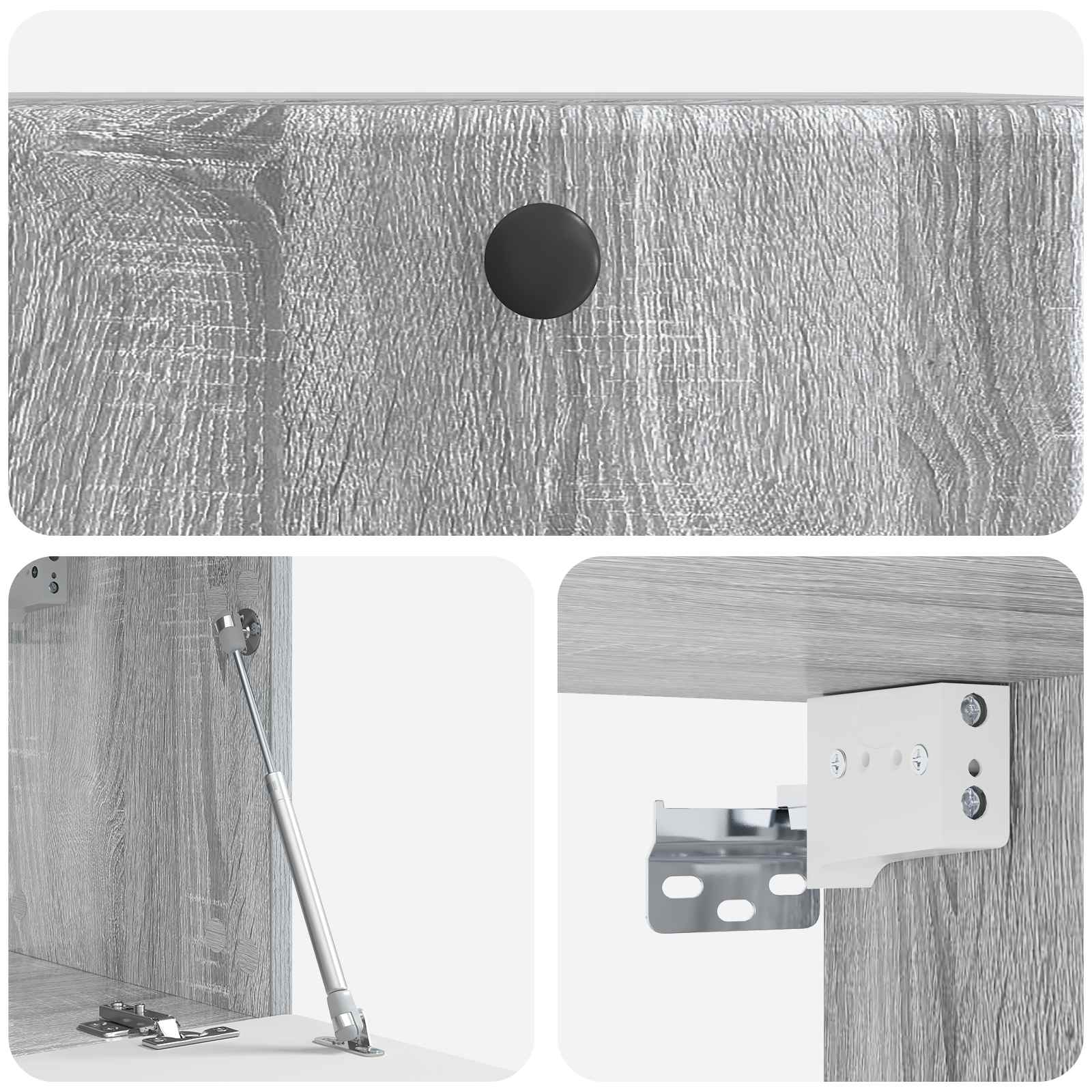 Mobile Porta TV da Muro Grigio Sonoma 59,5 x 31 x 30 cm | homemem39