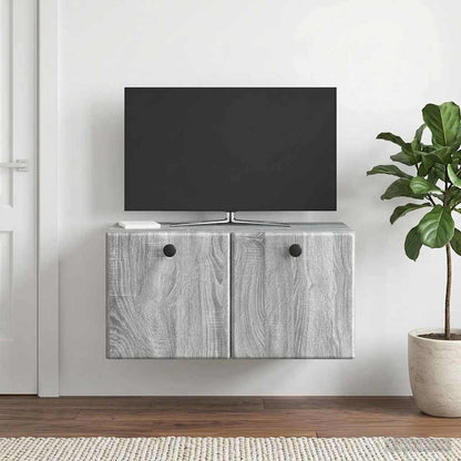 Mobile Porta TV da Muro 59,5 x 31 x 30 cm Sonoma grigio