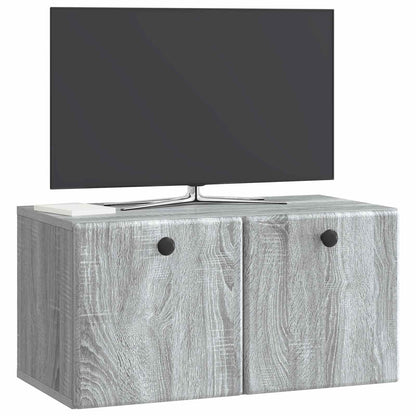 Mobile Porta TV da Muro Grigio Sonoma 59,5 x 31 x 30 cm | homemem39