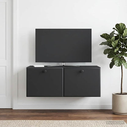 Mobile Porta TV da Muro 78,5 x 31 x 30 cm Nero