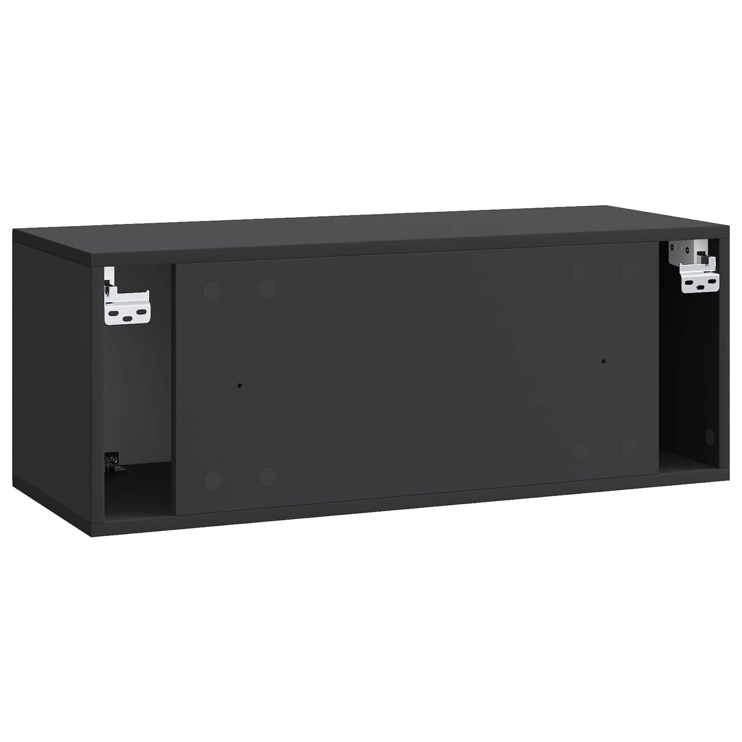 Mobile Porta TV da Muro 78,5 x 31 x 30 cm Nero