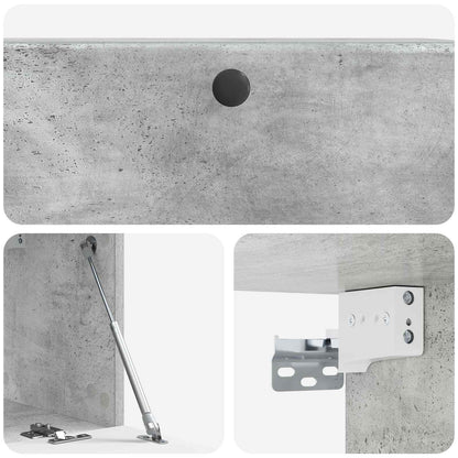 Mobile Porta TV da Muro Grigio Cemento 78,5 x 31 x 30 cm | homemem39
