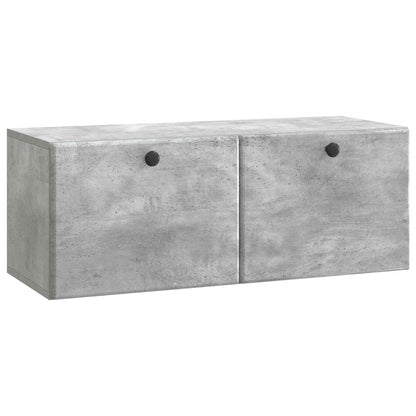 Mobile Porta TV da Muro 78,5 x 31 x 30 cm Grigio Cemento