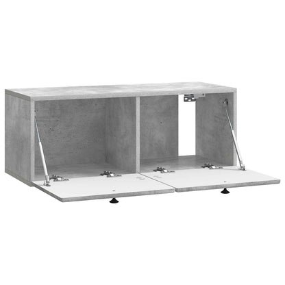 Mobile Porta TV da Muro 78,5 x 31 x 30 cm Grigio Cemento
