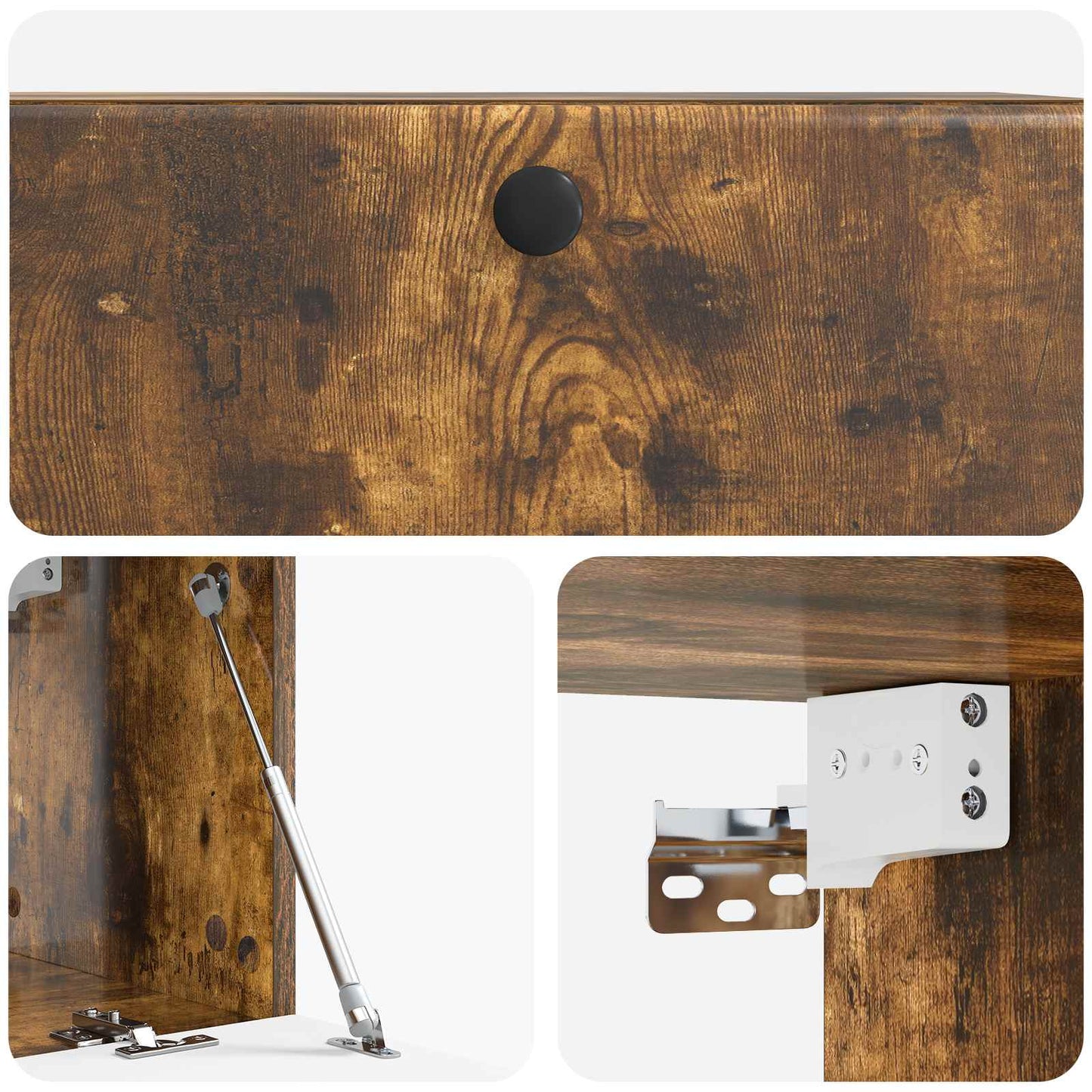 Mobile Porta TV da Muro Rovere Fumo 78,5 x 31 x 30 cm | homemem39
