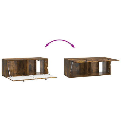 Mobile Porta TV da Muro Rovere Fumo 78,5 x 31 x 30 cm | homemem39