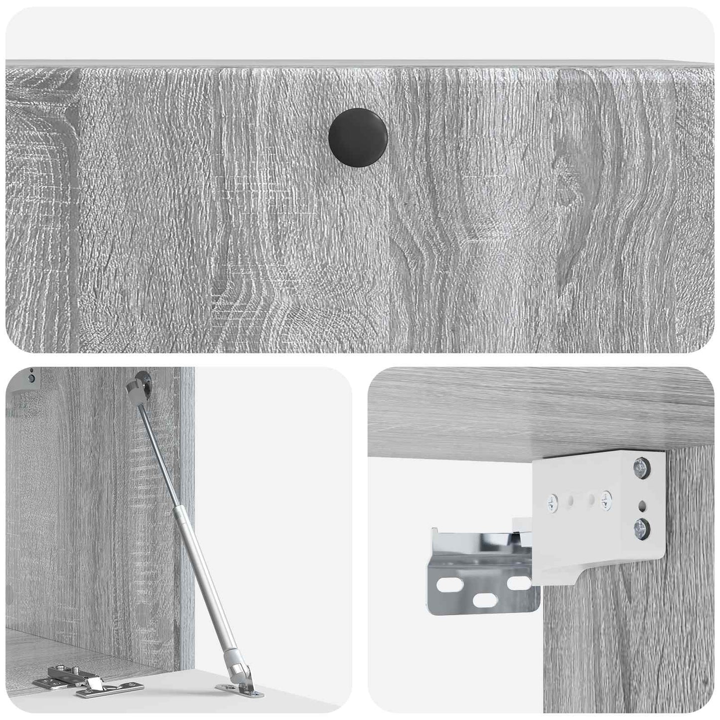 Mobile Porta TV da Muro Grigio Sonoma 78,5 x 31 x 30 cm | homemem39
