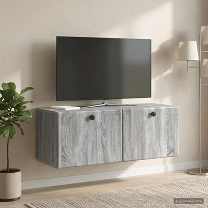 Mobile Porta TV da Muro 78,5 x 31 x 30 cm Sonoma grigio