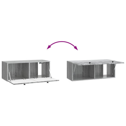 Mobile Porta TV da Muro Grigio Sonoma 78,5 x 31 x 30 cm | homemem39