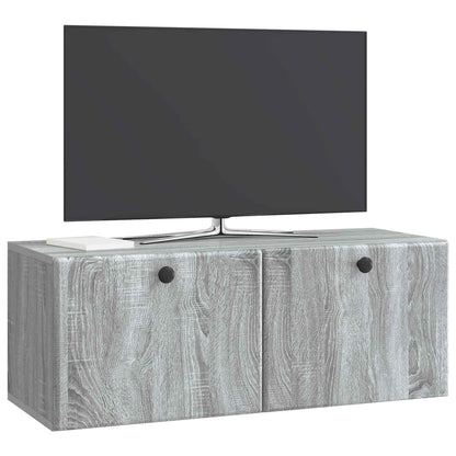 Mobile Porta TV da Muro Grigio Sonoma 78,5 x 31 x 30 cm | homemem39
