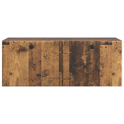 Mobile Porta TV da Muro 78,5 x 31 x 30 cm Legno antico