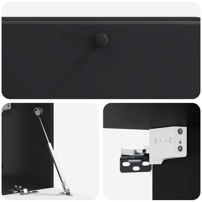 Mobile Porta TV da Muro 98 x 31 x 30 cm Nero