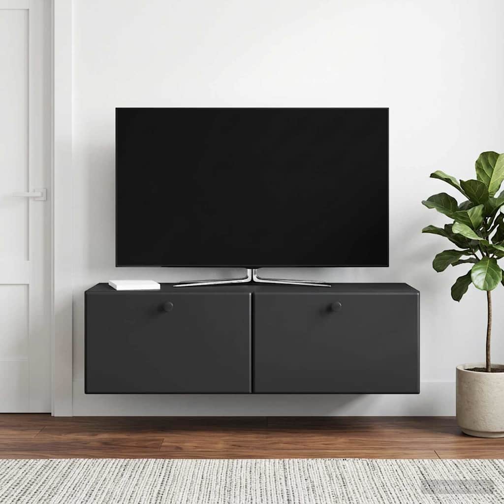 Mobile Porta TV da Muro 98 x 31 x 30 cm Nero