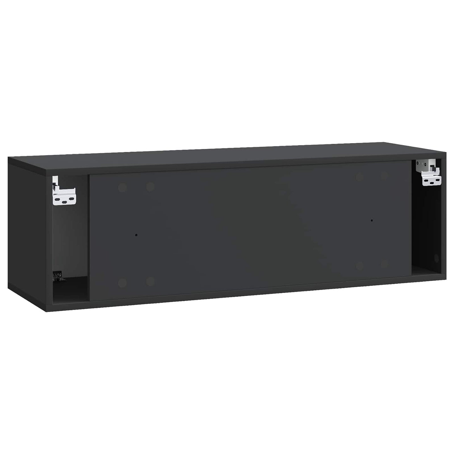 Mobile Porta TV da Muro Montaggio a parete Nero 98 x 31 x 30 cm | homemem39