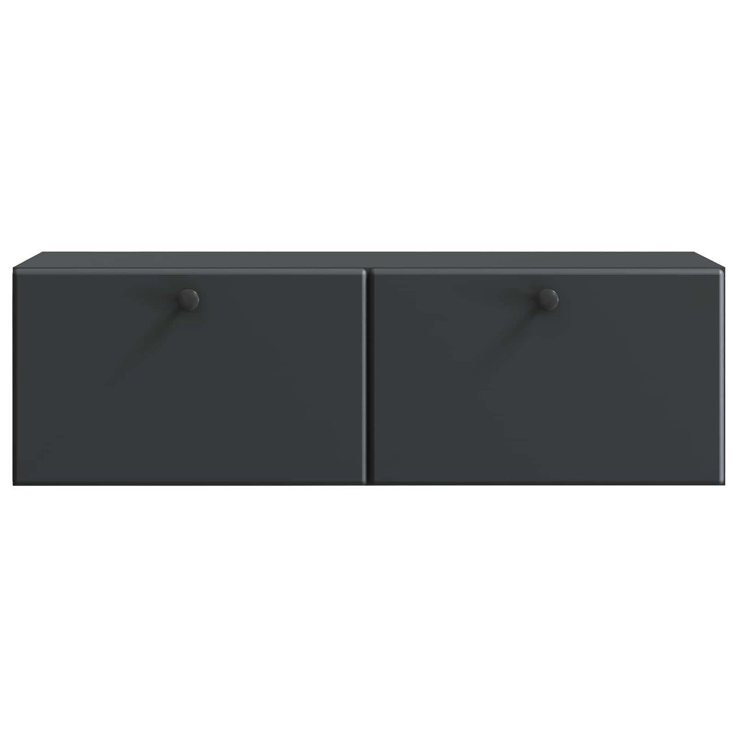 Mobile Porta TV da Muro Montaggio a parete Nero 98 x 31 x 30 cm | homemem39