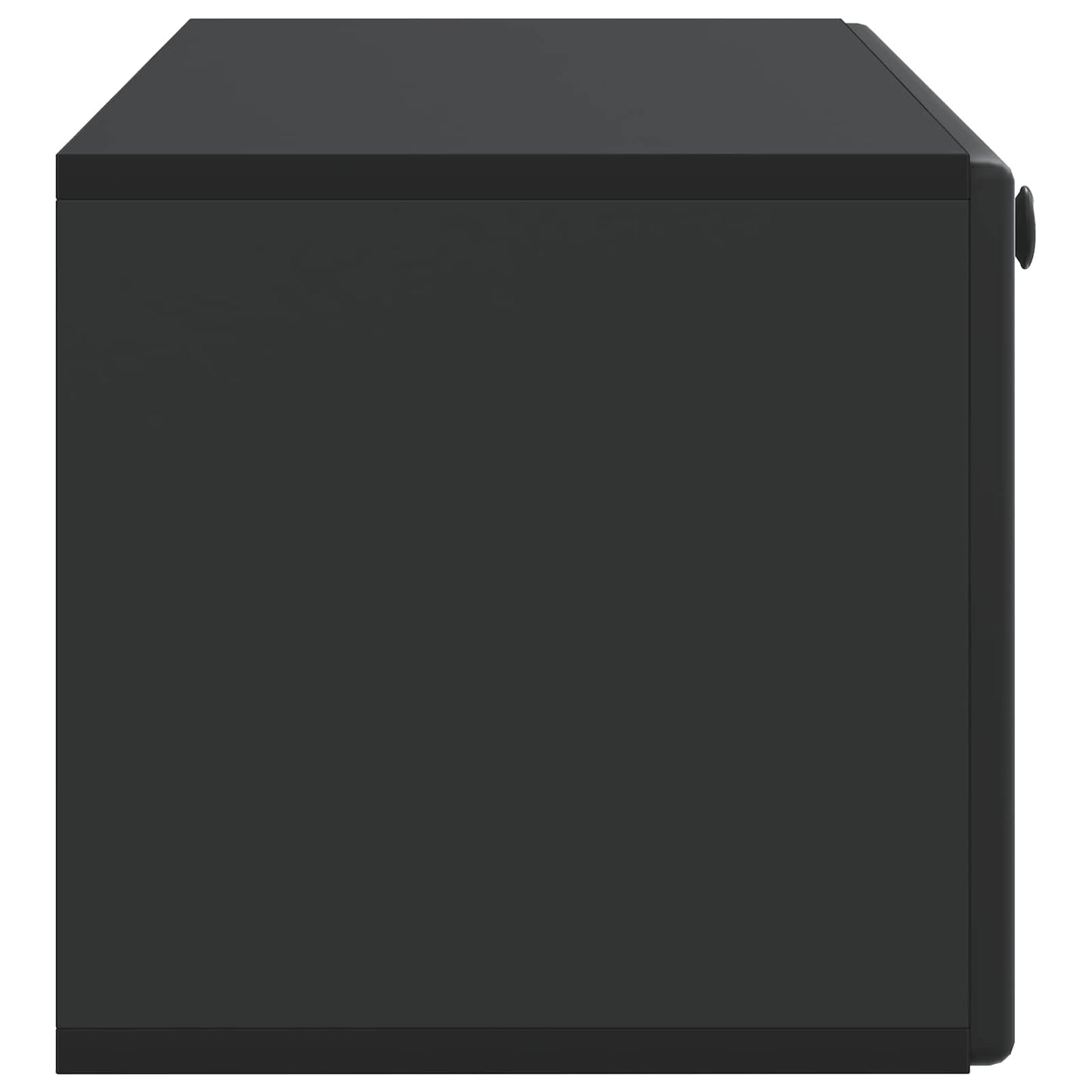 Mobile Porta TV da Muro Montaggio a parete Nero 98 x 31 x 30 cm | homemem39