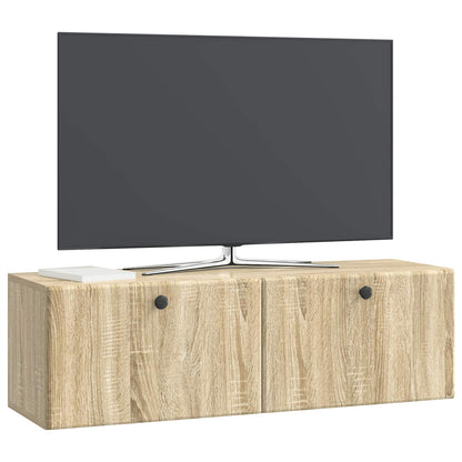 Mobile Porta TV da Muro 98 x 31 x 30 cm Rovere Sonoma