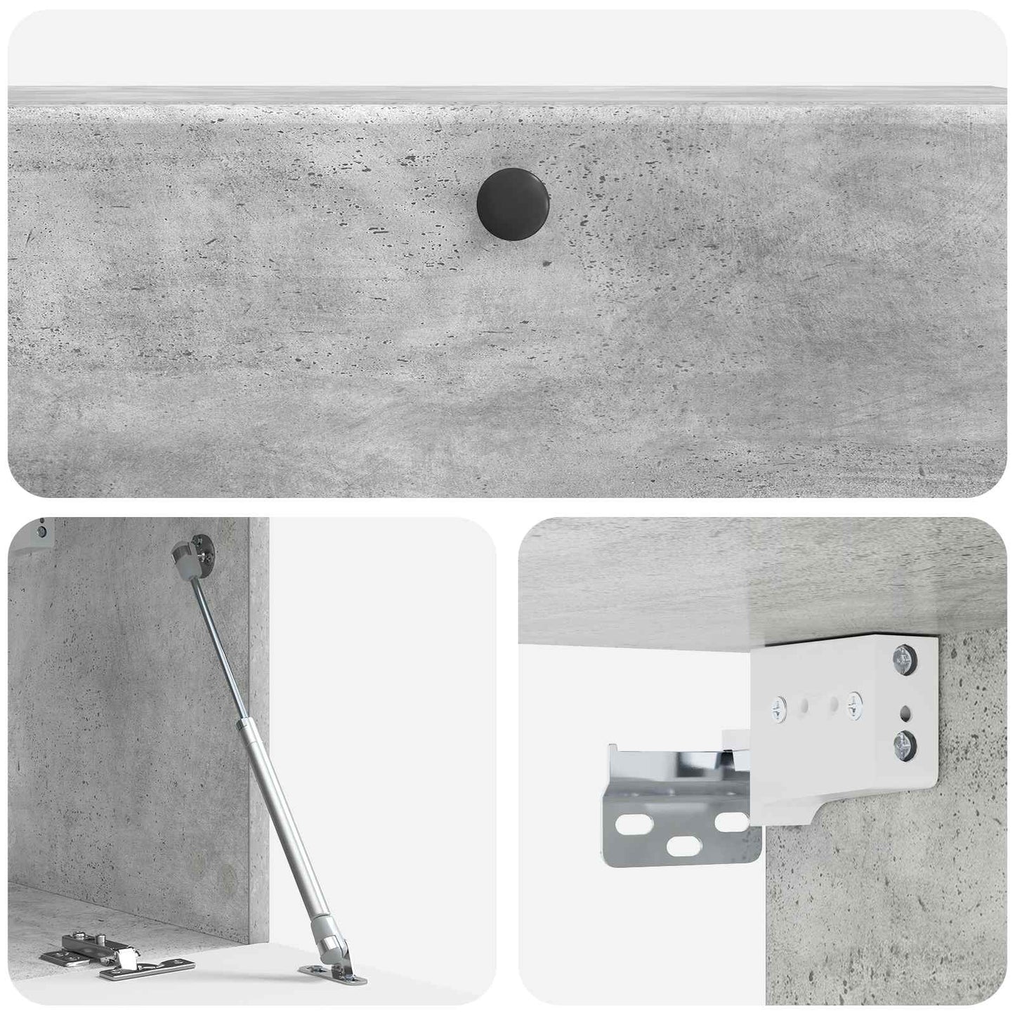 Mobile Porta TV da Muro Grigio Cemento 98 x 31 x 30 cm | homemem39