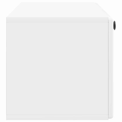 Mobile Porta TV da Muro 98 x 31 x 30 cm Bianco Lucido