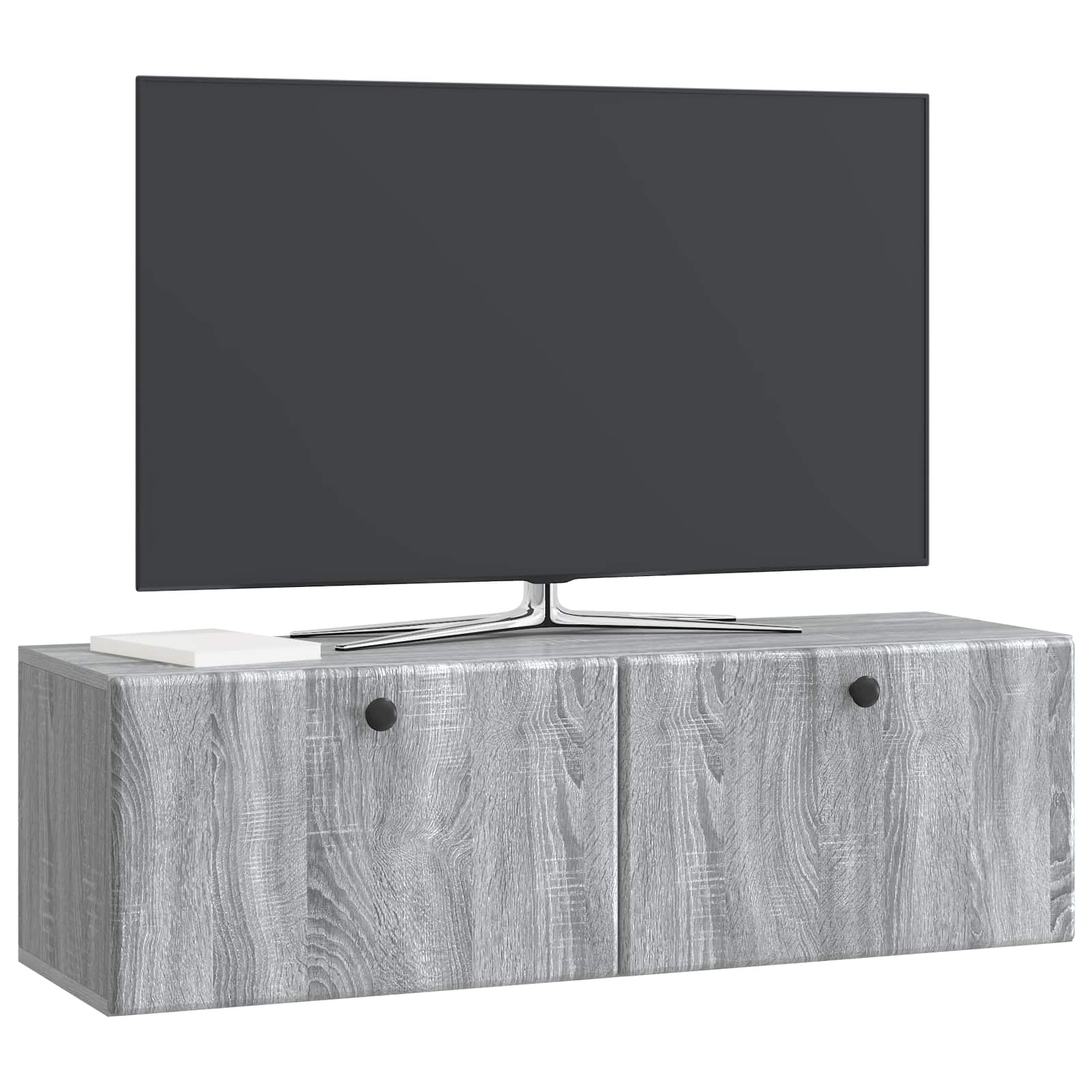 Mobile Porta TV da Muro Grigio Sonoma 98 x 31 x 30 cm | homemem39