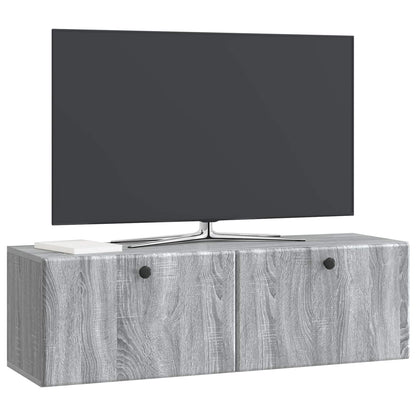 Mobile Porta TV da Muro Grigio Sonoma 98 x 31 x 30 cm | homemem39