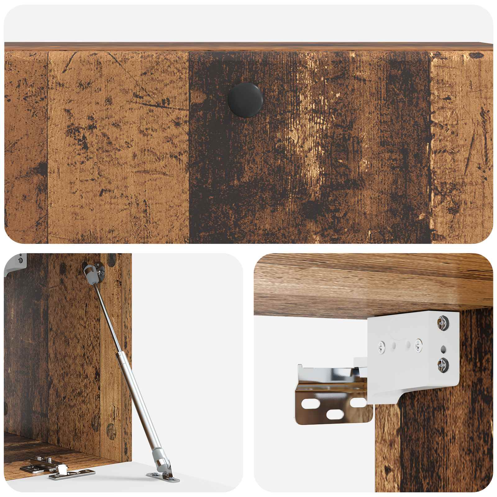 Mobile Porta TV da Muro Legno antico 98 x 31 x 30 cm | homemem39